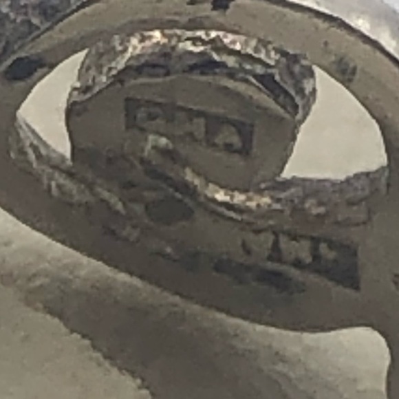 VTG Sterling Silver Spirals Band Stamped 925 CMA Sz 6.5 - Picture 7 of 8